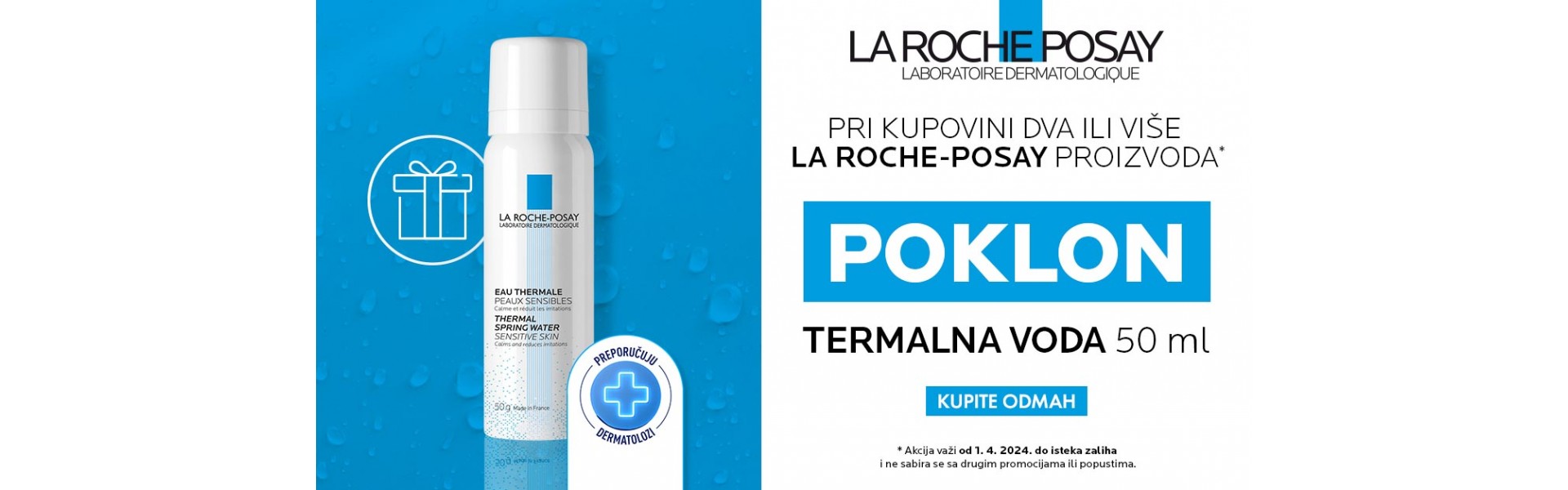 La Roche-Posay poklon akcija Termalna voda