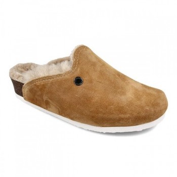 GRUBIN CAKI ŽENSKA KLOMPA-KRZNO MOCA 1573610