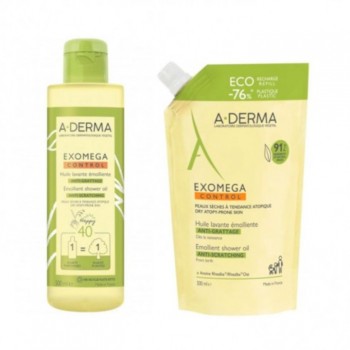A-DERMA EXOMEGA CONTROL ULJE ECO REFILL 500ML  A-DERMA EXOMEGA CONTROL ULJE ECO REFILL 500ML