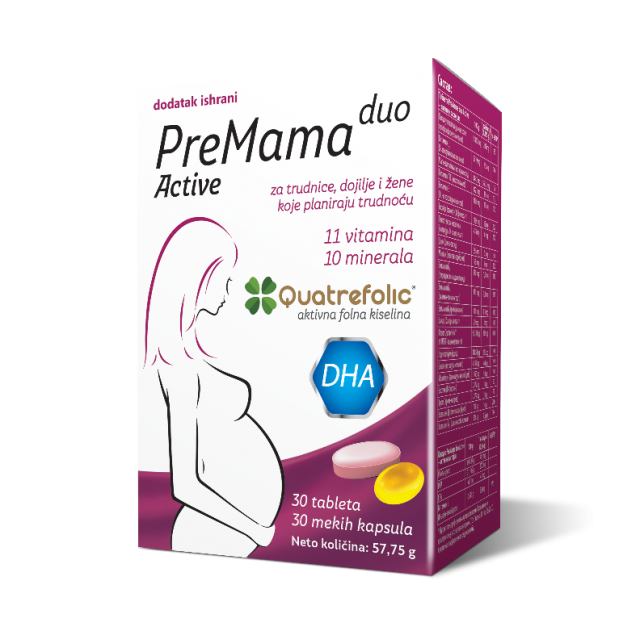 PREMAMA DUO ACTIV 30 KAPSULA + 30 TABLETA