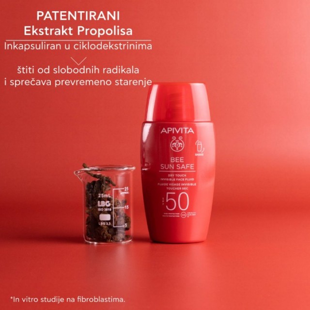APIVITA BEE SUN SAFE DRY TOUCH FLUID  ZA LICE SPF50 50ML
