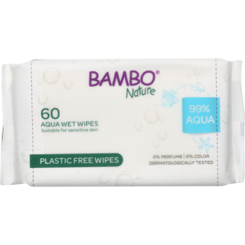 BAMBO NATURE AQUA 99% VODA PLASTIC FREE VLAŽNE MARAMICE, A 60 BAMBO NATURE AQUA 99% VODA PLASTIC FREE VLAŽNE MARAMICE, A 60