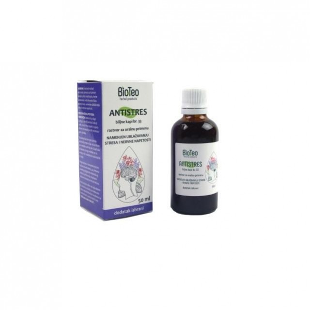 BIO-TEO BILJNE KAPI BROJ 33  ANTISTRES 50 ML