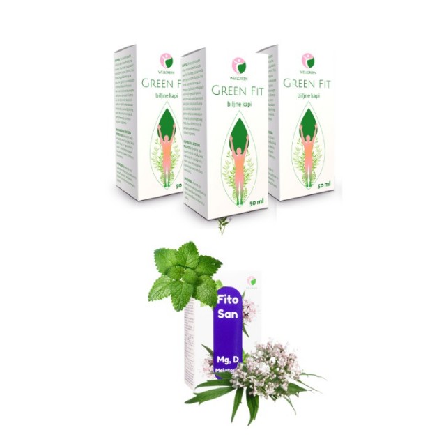 GREEN FIT BILJNE KAPI ZA MRŠAVLJENJE I ČIŠĆENJE JETRE 50ML 2+1 GRATIS