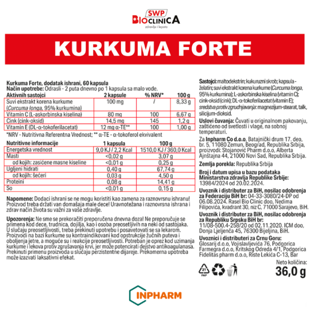 KURKUMA FORTE KAPSULE A60