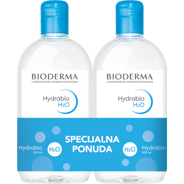 BIODERMA HYDRABIO MICELARNA VODA PROMO 2x500ML