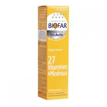 BIOFAR TA 27 VITAMINES & MINERAUX ŠUMEĆE TABLETE A15