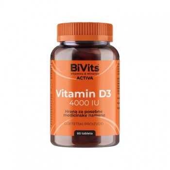 BIVITS ACTIVA VITAMIN D3 4000IU TABLETE A60