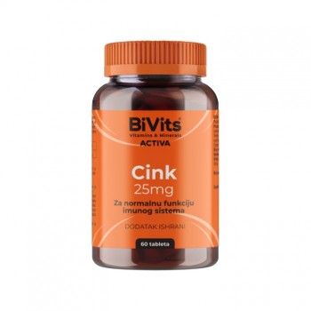 BIVITS ACTIVA CINK 25MG TABLETE A60