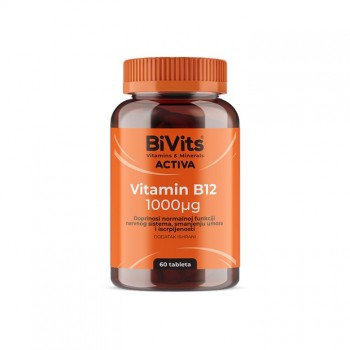 BIVITS ACTIVA VITAMIN B12 1000 MCG TABLETE A60