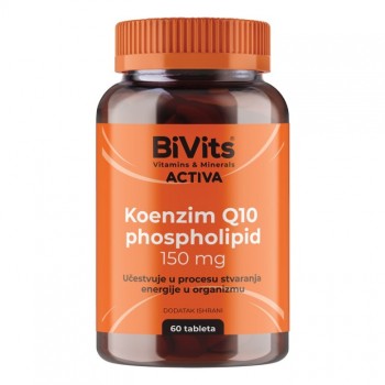 BIVITS ACTIVA KOENZIM Q10 PHOSPHOLIPID 150MG TABLETE A60 BIVITS ACTIVA KOENZIM Q10 PHOSPHOLIPID 150MG TABLETE A60