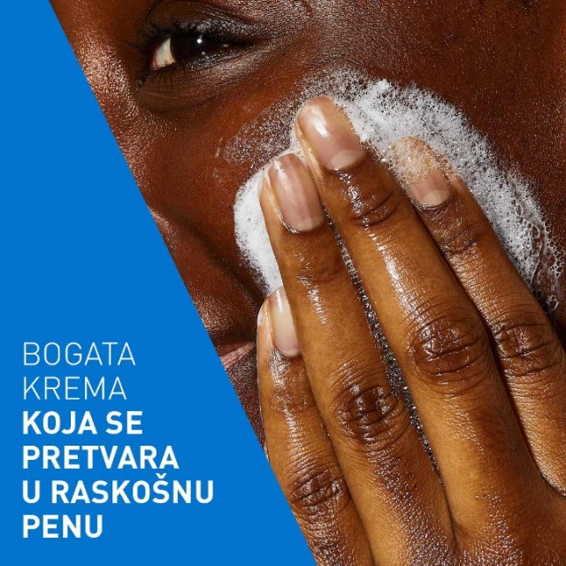 CERAVE HIDRATANTNA KREMASTO PENUŠAVA EMULZIJA ZA ČIŠĆENJE ZA NORMALNU DO SUVU KOŽU 236ML