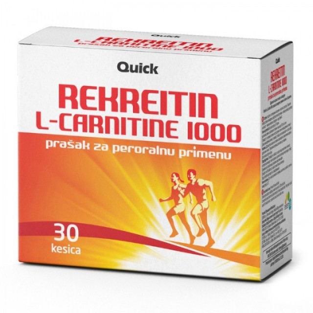 L-CARNITINE 1000 REKREITIN PRAŠAK 30 KESICA