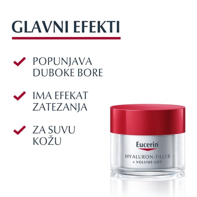 EUCERIN HYALURON FILLER + VOLUME-LIFT DNEVNA KREMA ZA SUVU KOŽU SPF15 50ML