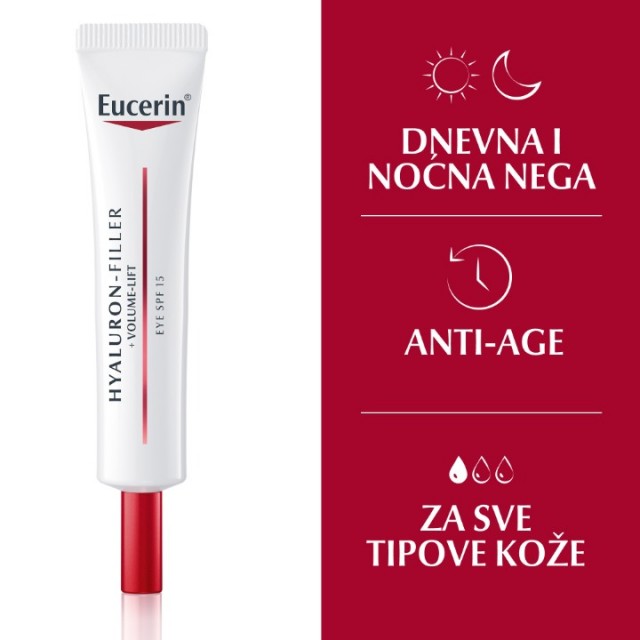 EUCERIN HYALURON FILLER + VOLUME-LIFT KREMA ZA PODRUČJE OKO OČIJU SPF15 15ML
