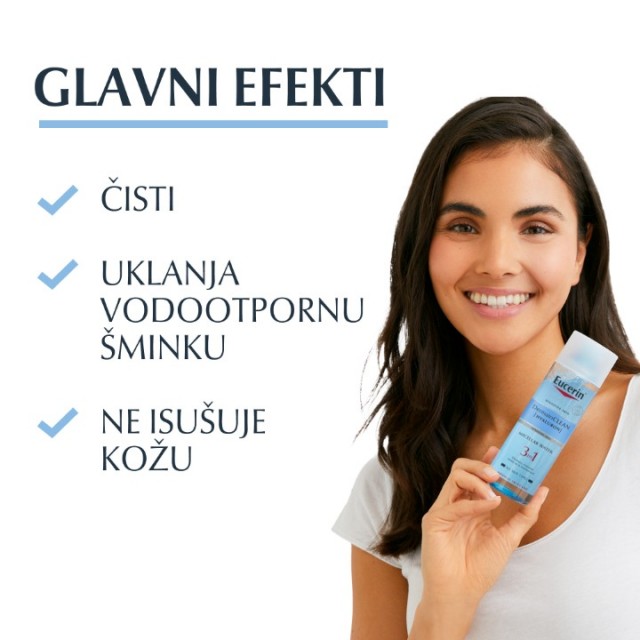 EUCERIN DERMATOCLEAN 3U1 MICELARNI FLUID ZA ČIŠĆENJE 400ML