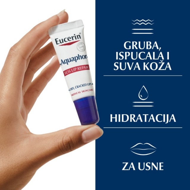 EUCERIN AQUAPHORE SOS LIP REPAIR BALZAM ZA USNE 10ML
