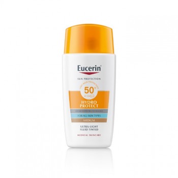 EUCERIN SUN HYDRO-PROTECT TONIRANI FLUID ZA ZAŠTITU LICA OD SUNCA SPF 50+ TAMNI 50 ML