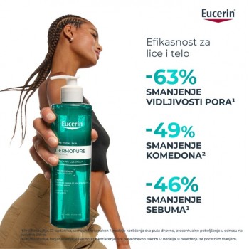 EUCERIN DERMOPURE CLINICAL GEL ZA ČIŠĆENJE 400ML