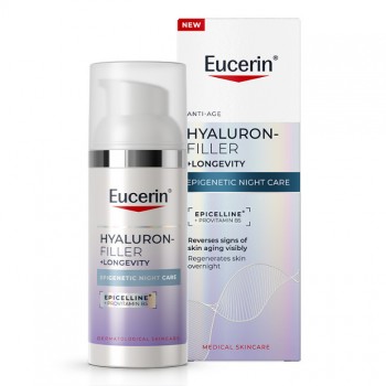 EUCERIN HYALURON-FILLER + LONGEVITY EPIGENETIC NOĆNA NEGA 50 ML