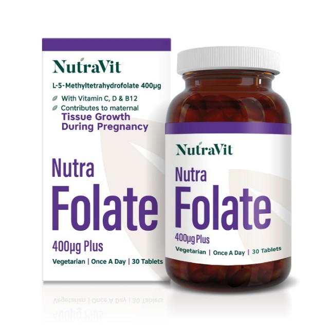 NUTRA FOLATE 400MCG TABLETE A 30