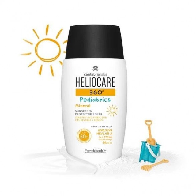 HELIOCARE 360 PEDIATRICS MINERAL SENSITIVE AND ATOPIC SKIN SPF 50+ 50ML HELIOCARE 360 PEDIATRICS MINERAL SENSITIVE AND ATOPIC SKIN SPF 50+ 50ML