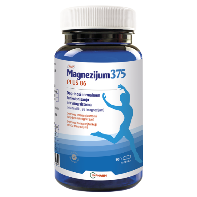 MAGNEZIJUM 375 PLUS B6 KAPSULE A100 MAGNEZIJUM 375 PLUS B6 KAPSULE A100