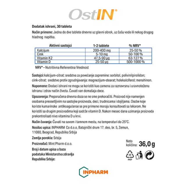 OSTIN TABLETE A30