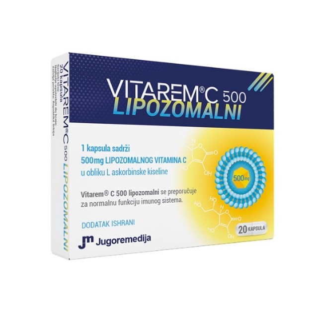 VITAREM C 500 LIPOZOMALNI 20 KAPSULA VITAREM C 500 LIPOZOMALNI 20 KAPSULA