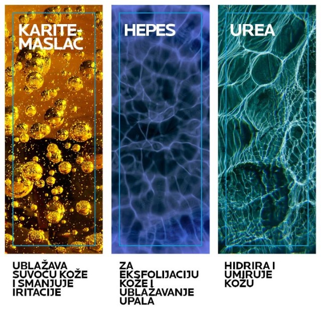 LA ROCHE-POSAY LIPIKAR LAIT 10% UREA UMIRUJUĆE HIDRATANTNO MLEKO ZA TELO OBOGAĆENO LIPIDIMA PROTIV PERUTANJA 400 ML