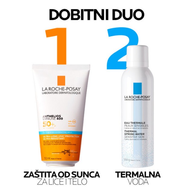 LA ROCHE-POSAY ANTHELIOS HIDRATANTNO MLEKO ZA ZAŠTITU OD SUNCA ZA LICE I TELO SPF 50+ 150 ML