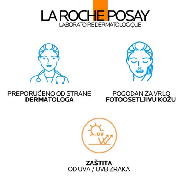 LA ROCHE-POSAY ANTHELIOS HIDRATANTNO MLEKO ZA ZAŠTITU OD SUNCA ZA LICE I TELO SPF 50+ 150 ML