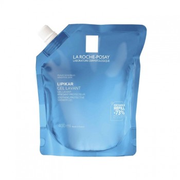 LA ROCHE-POSAY LIPIKAR GEL LAVANT UMIRUJUĆI I ZAŠTITNI GEL ZA TUŠIRANJE BEBA, DECE I ODRASLIH, ZA SUVU KOŽU REFILL 400ML