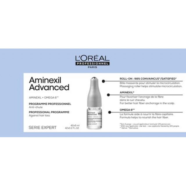 LOREAL PROFESSIONNEL SERIE EXPERT AMINEXIL ADVANCED AMPULE 6ML A42