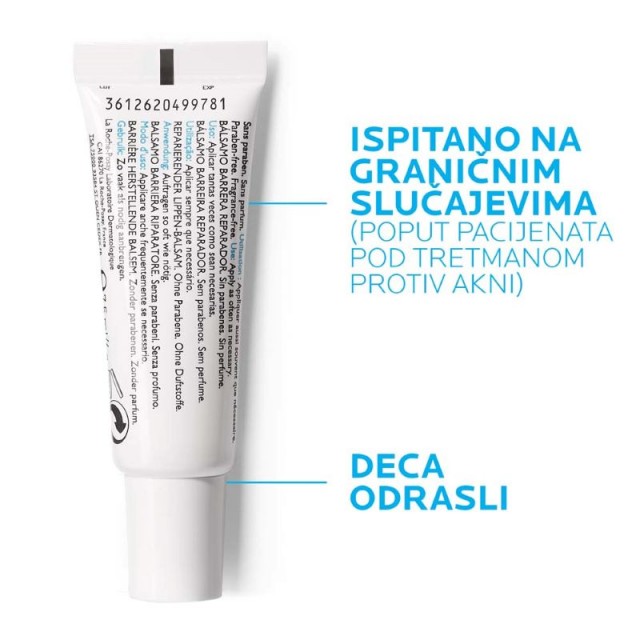 LA ROCHE-POSAY CICAPLAST BALZAM ZA USNE I PODRUČJA OKO USANA SA SUVOM, ISPUCANOM I NADRAŽENOM KOŽOM 7,5ML