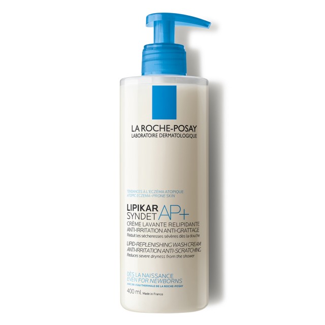 LA ROCHE-POSAY LIPIKAR SYNDET AP+ KREMASTI GEL ZA TUŠIRANJE OBOGAĆEN LIPIDIMA ZA SVAKODNEVNO PRANJE OSETLJIVE SUVE KOŽE S OSEĆAJEM SVRABA I IRITACIJA , POGODNO ZA BEBE, DECU I ODRASLE 400ML
