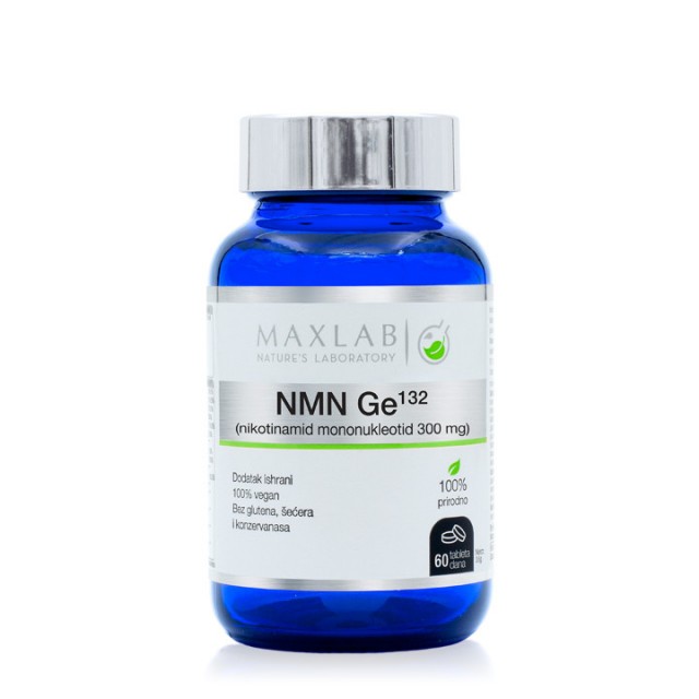 MAXLAB NMN GE-132 300 MG – ANTI-AGE SUPLEMENT SA NMN-OM, RESVERATROLOM I REIŠI GLJIVOM 60 TABLETA
