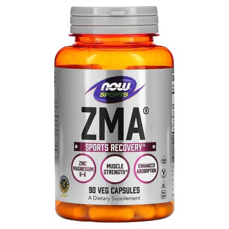ZMA Zink Magnesium und Vitamin B6 90 Kapseln NOW FOODS main image 0