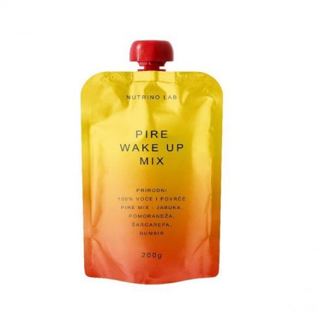 NUTRINO LAB VOĆNA UŽINA WAKE UP MIX - JABUKA, POMORANDŽA, ŠARGAREPA, ĐUMBIR  200G