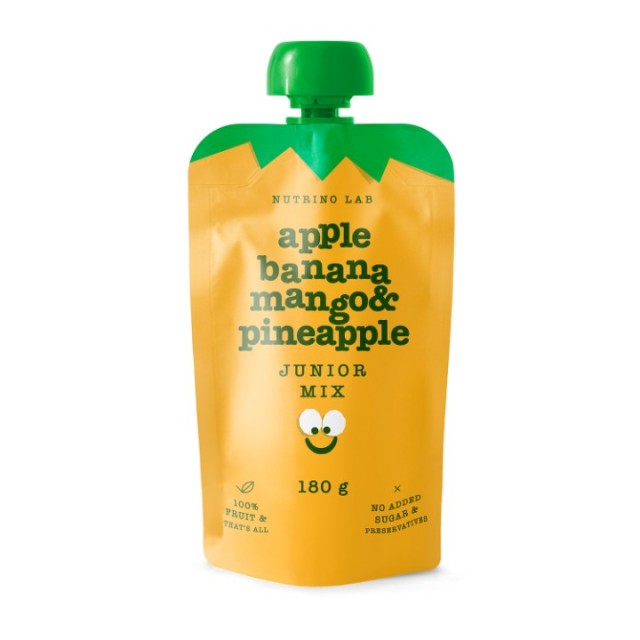 NUTRINO JUNIOR VOĆNI PIRE JABUKA, BANANA, MANGO I ANANAS 180G NUTRINO JUNIOR VOĆNI PIRE JABUKA, BANANA, MANGO I ANANAS 180G