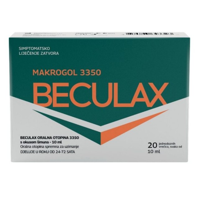 BECULAX MACROGOL 3350 20 x 10 ML BECULAX MACROGOL 3350 20 x 10 ML
