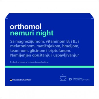 ORTHOMOL NEMURI NIGHT GRANULE ZA TOPLI NAPITAK A15