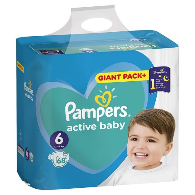 PAMPERS GIANT 6 A68 EXTRA LARGE