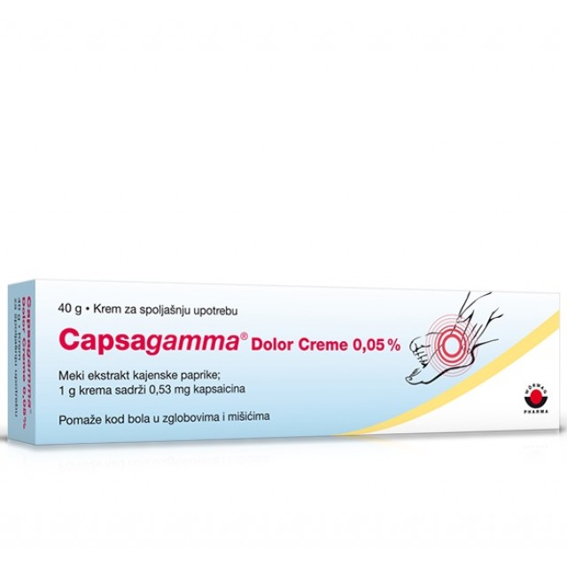 CAPSAGAMMA DOLOR KREMA 0.05% 40G