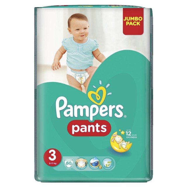 PAMPERS PANTS 3 JUMBO PACK A60
