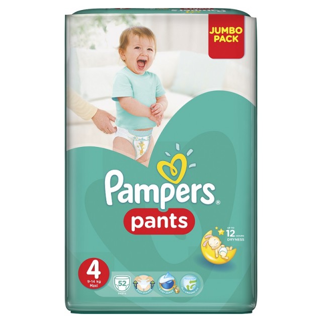 PAMPERS PANTS 4 JUMBO PACK MAXI A52
