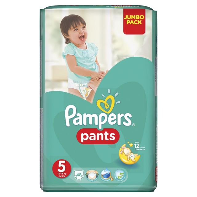 PAMPERS PANTS 5 JUMBO PACK A48
