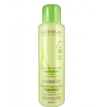 A-DERMA EXOMEGA PENUŠAVI GEL 2U1 500ML