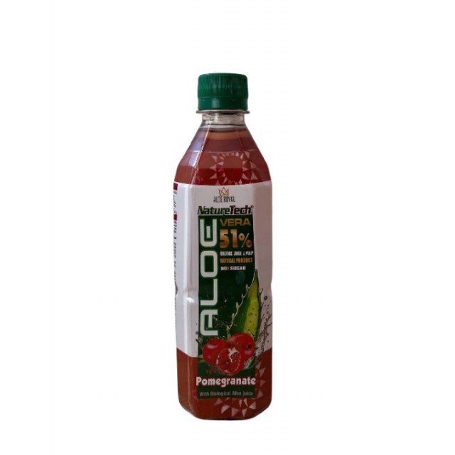 ALOE VERA ORGANIC JUICE PULP  POMEGRANATE 500ML