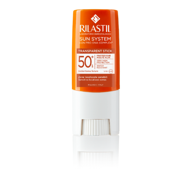 RILASTIL SUN SYSTEM TRANSPARENTNI STIK ZA ZAŠTITU KOŽE OD SUNCA SPF 50+ 8,5ML RILASTIL SUN SYSTEM TRANSPARENTNI STIK ZA ZAŠTITU KOŽE OD SUNCA SPF 50+ 8,5ML